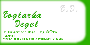 boglarka degel business card
